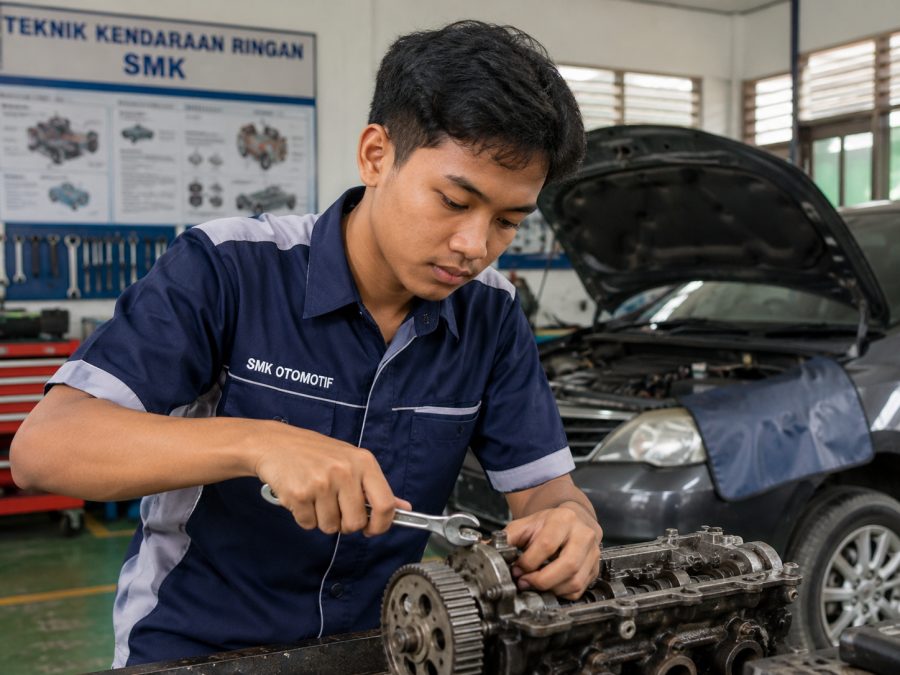 Siswa SMK Amaliyah Tanjung Tiga